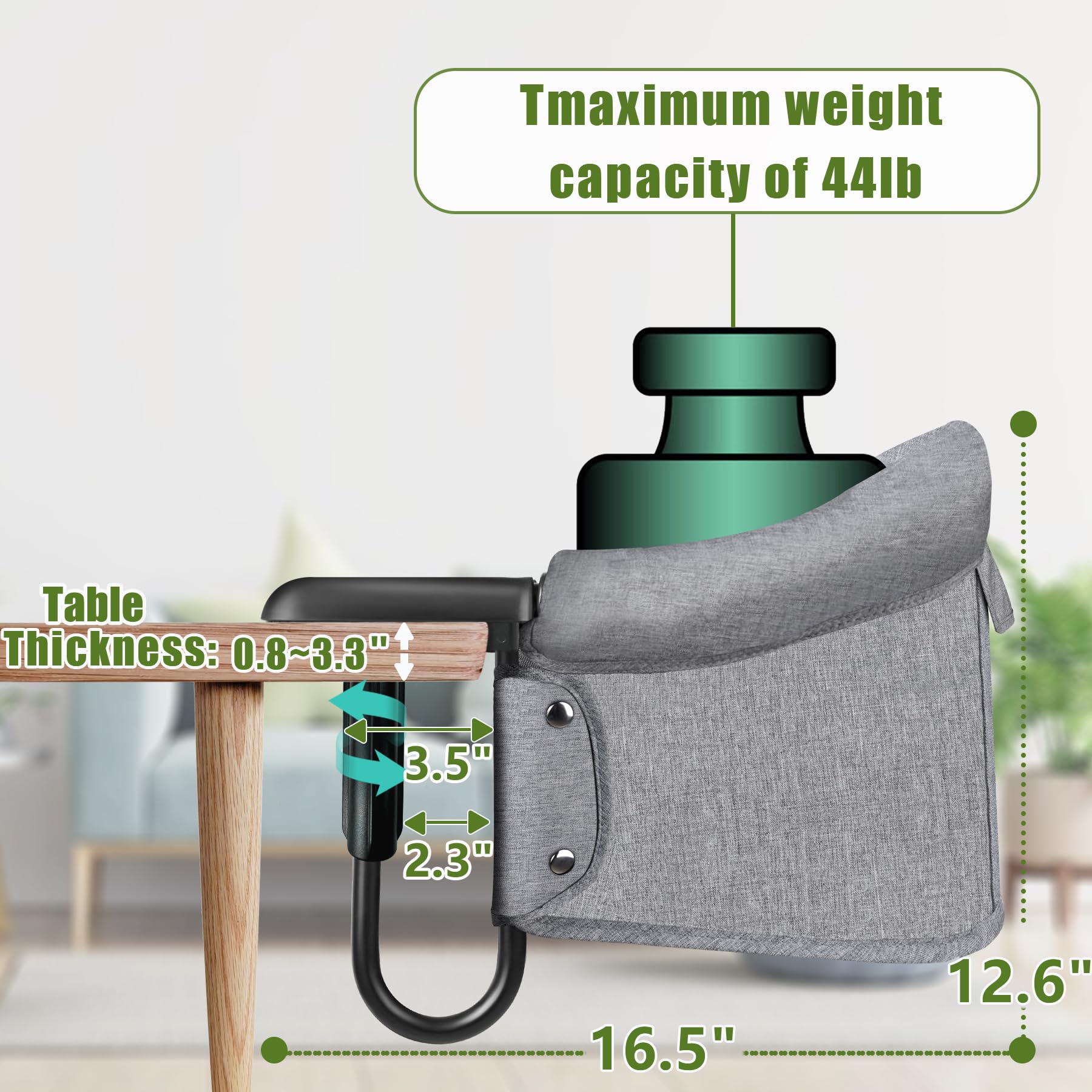 Hook-On Chair Fold-Flat Storag – Baby High Chair Booster recenzja i cena
