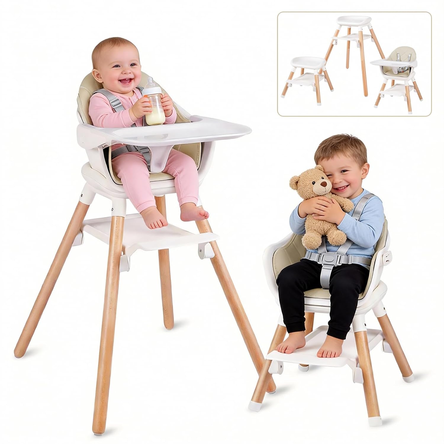 6 in 1 Baby High Chair, Conver – Baby High Chair Booster recenzja i cena