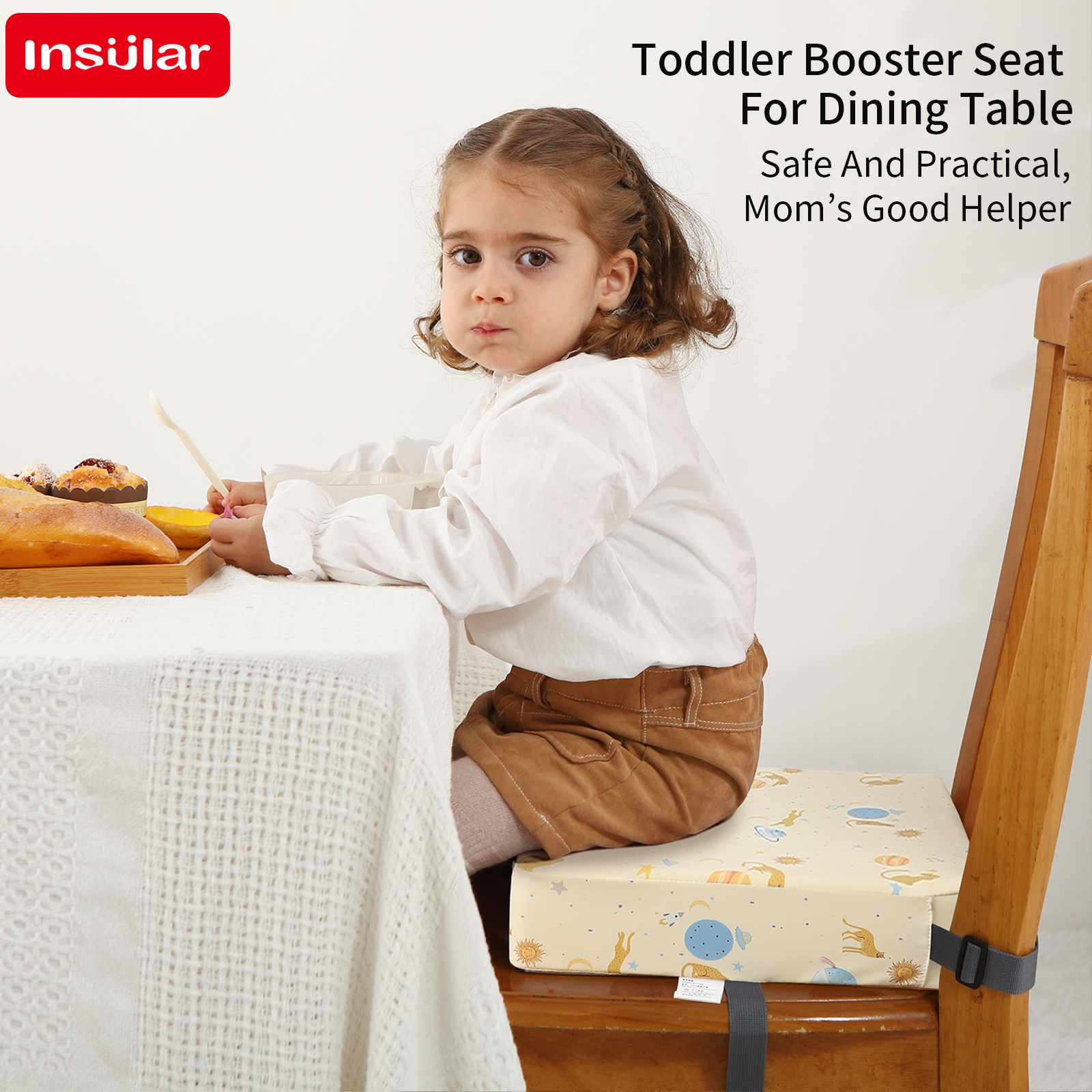 INSULAR Waterproof Non-Slip Hi – Baby High Chair Booster recenzja i cena
